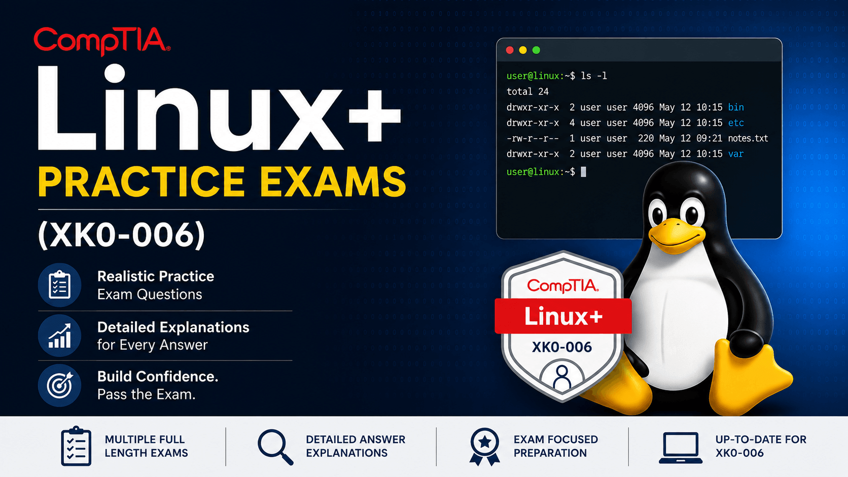 CompTIA Linux+ Practice Exams (XK0-006)